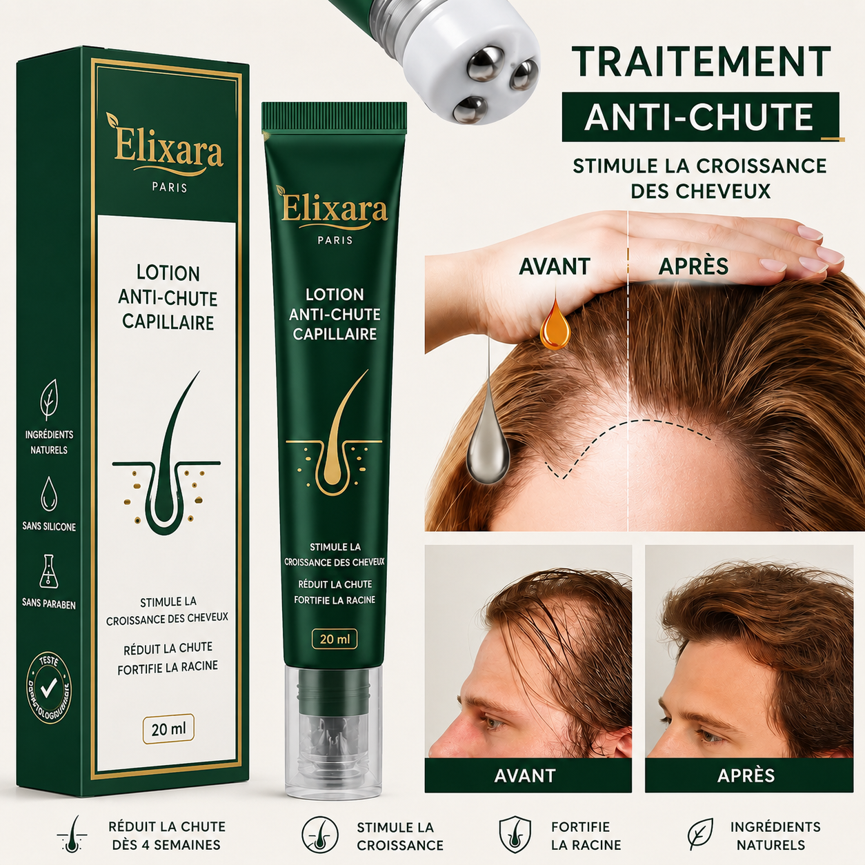 ELIXARA — Sérum Capillaire Repousse Intense